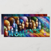 Vrouwen Geschiedenis Maand Flat Kaart (Voorkant / Achterkant)