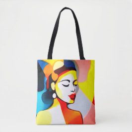 Vrouwen geschiedenis maand schattig meisje Canva c Tote Bag