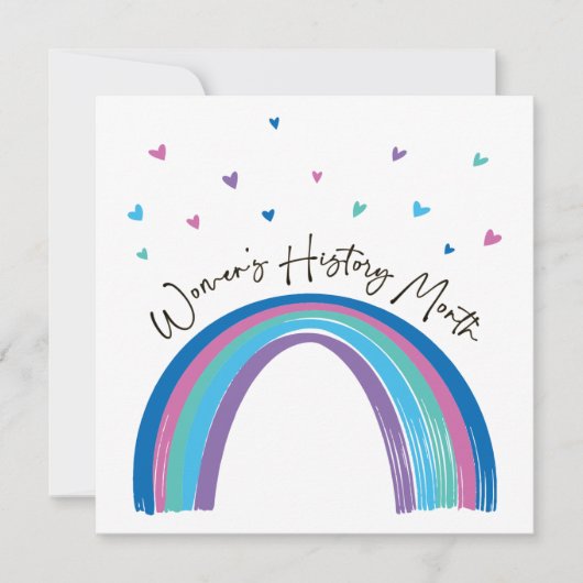 Vrouwen Geschiedenis Maand Wenskaart (Voorkant)
