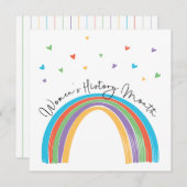 Vrouwen Geschiedenis Maand Wenskaart (Voorkant / Achterkant)