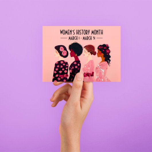 Vrouwen Geschiedenis Maand Wereldwijde Vrouwen Roz Feestdagen Kaart