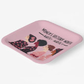 Vrouwen Geschiedenis Maand Wereldwijde Vrouwen Roz Papieren Bordje (Gebogen)