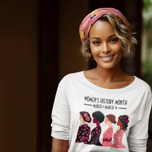 Vrouwen Geschiedenis Maand Wereldwijde Vrouwen Roz T-shirt