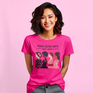Vrouwen Geschiedenis Maand Wereldwijde Vrouwen Roz T-shirt