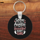 Vrouwen geslacht onthullen, binnenkort tante van e sleutelhanger (Voorkant)