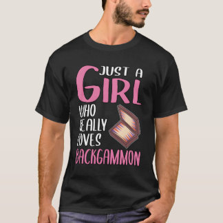 Vrouwen geven gewoon een meisje dat echt van Backg T-shirt