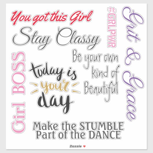 Vrouwen geven hun zegen over vinyl sticker (Vel)