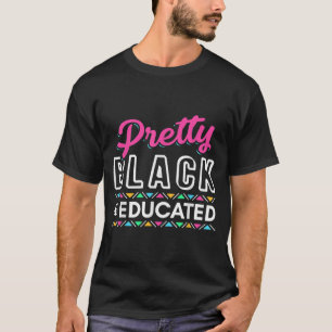 Vrouwen geven  zwart en opgeleid zwart-Afrikaans T-shirt