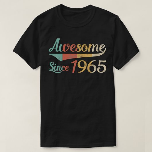 vrouwen Geweldige sinds 1965 T-shirt (Design voorkant)
