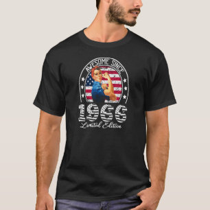 Vrouwen Geweldige sinds 1966 57e verjaardag voor v T-shirt