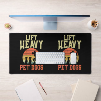 Vrouwen Gewichtheffen Geschenken Lift zware honden Bureaumat