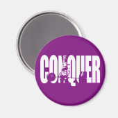 Vrouwen Gewichtheffen Motivatie - CONQUER Magneet (Voorkant / Achterkant)