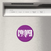 Vrouwen Gewichtheffen Motivatie - CONQUER Magneet (Insitu (Vaatwasser))