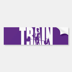 Vrouwen Gewichtheffen Motivatie - TRAIN Bumpersticker