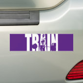 Vrouwen Gewichtheffen Motivatie - TRAIN Bumpersticker (Op auto)