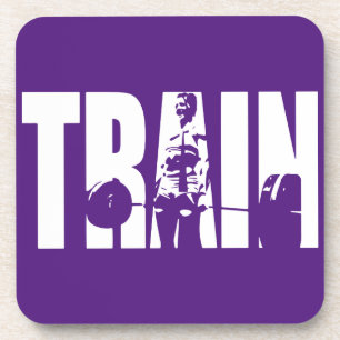 Vrouwen Gewichtheffen Motivatie - TRAIN Onderzetter