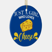 Vrouwen Gewoon een meisje dat houdt van een cadeau Keramisch Ornament (Rechts)