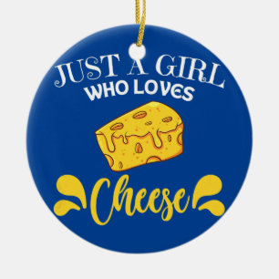 Vrouwen Gewoon een meisje dat houdt van een cadeau Keramisch Ornament