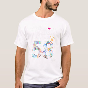 Vrouwen gezegend door God voor 58 jaar 58e verjaar T-shirt