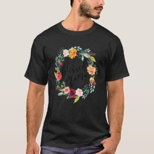 Vrouwen Gezegende Moeder Moeder Moeder Bloem Moede T-shirt