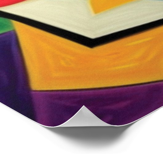 Vrouwen Gezicht Art Wall Poster (Hoek)