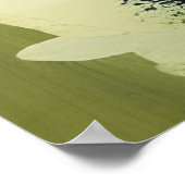 Vrouwen Gezicht en Bloemen Collage Poster (Hoek)