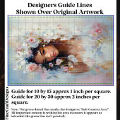 Vrouwen gezicht pastelbloemen etherische CX6L deco Tissuepapier