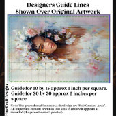 Vrouwen gezicht pastelbloemen etherische CX6R deco Tissuepapier