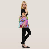 Vrouwen Gezichten Canvas tas Moderne Stijl Schilde (Op model)