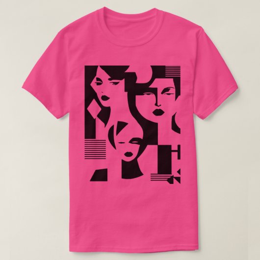 Vrouwen gezichten t-shirt (Design voorkant)