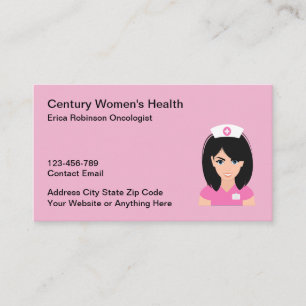 Vrouwen Gezondheid Oncoloog Visitekaartjes