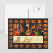 vrouwen, Ghost en Jack o' Lantern Briefkaart (Voorkant / Achterkant)