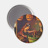  vrouwen, Ghost en Jack o' Lantern Magneet (Voorkant / Achterkant)