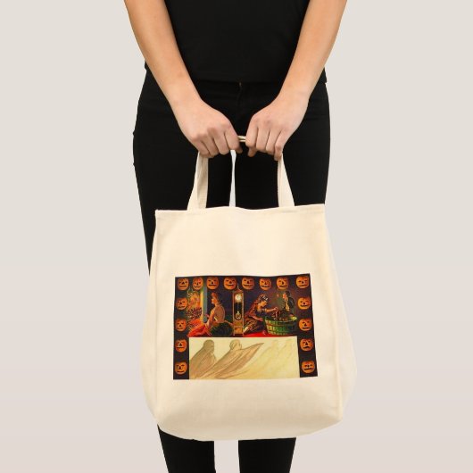 vrouwen, Ghost en Jack o' Lantern Tote Bag (Voorkant (product))