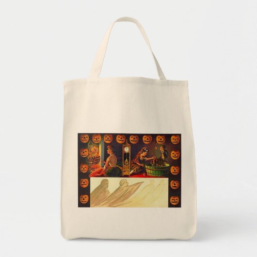 vrouwen, Ghost en Jack o' Lantern Tote Bag (Voorkant)