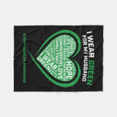 Vrouwen Gifts Echtgenoot Niertransplantatie Ziekte Fleece Deken (Voorkant (Horizontaal))