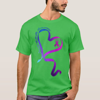 Vrouwen Gifts Heart Ribbon Juveniele Artritis Awar T-shirt
