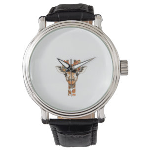 Vrouwen Giraffe Boho Wildflower Coquette Bow Mom M Horloge