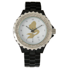 *~* Vrouwen Girly Gouden Glitter Zeemeermin Horloge