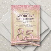 Vrouwen Glam 85e verjaardag uitnodiging