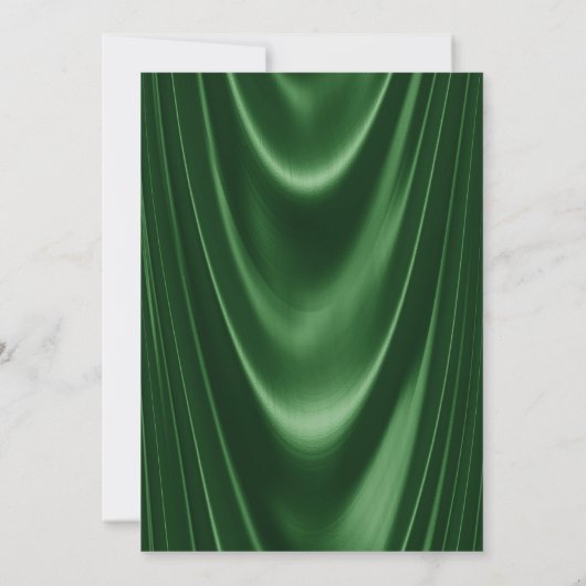 Vrouwen Glam Emerald Groen Goud 50e Verjaardag Kaart (Achterkant)