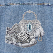 Vrouwen Glam Sneaker Denim Jas Denim Jacket