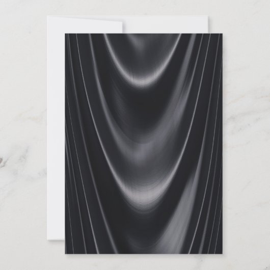 Vrouwen Glam Zwart Goud 50e Verjaardag Kaart (Achterkant)