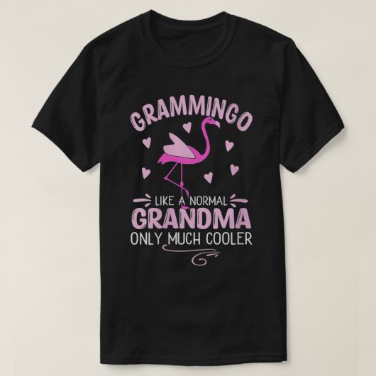 Vrouwen GLAMMINGO als normale grootmoeder maar vee T-shirt (Design voorkant)