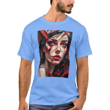 Vrouwen glas abstract gezicht