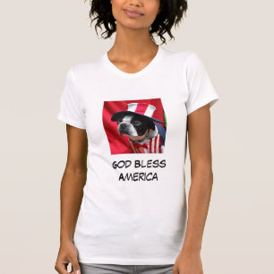 Vrouwen God Bless America Terrier T-Shirt