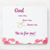 Vrouwen - God ziet-hoort-kent mij Muismat (Voorkant)