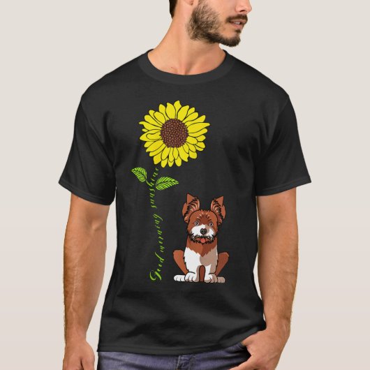 Vrouwen Goedemorgen Sunshine Yorkshire Terrier Sun T-shirt (Voorkant)