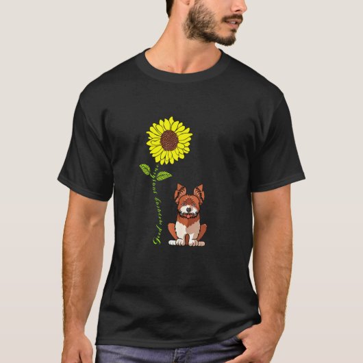 Vrouwen Goedemorgen Sunshine Yorkshire Terrier Sun T-shirt (Voorkant)