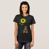 Vrouwen Goedemorgen Zonneschijn Rottweiler Moeder  T-shirt (Voorkant volledig)